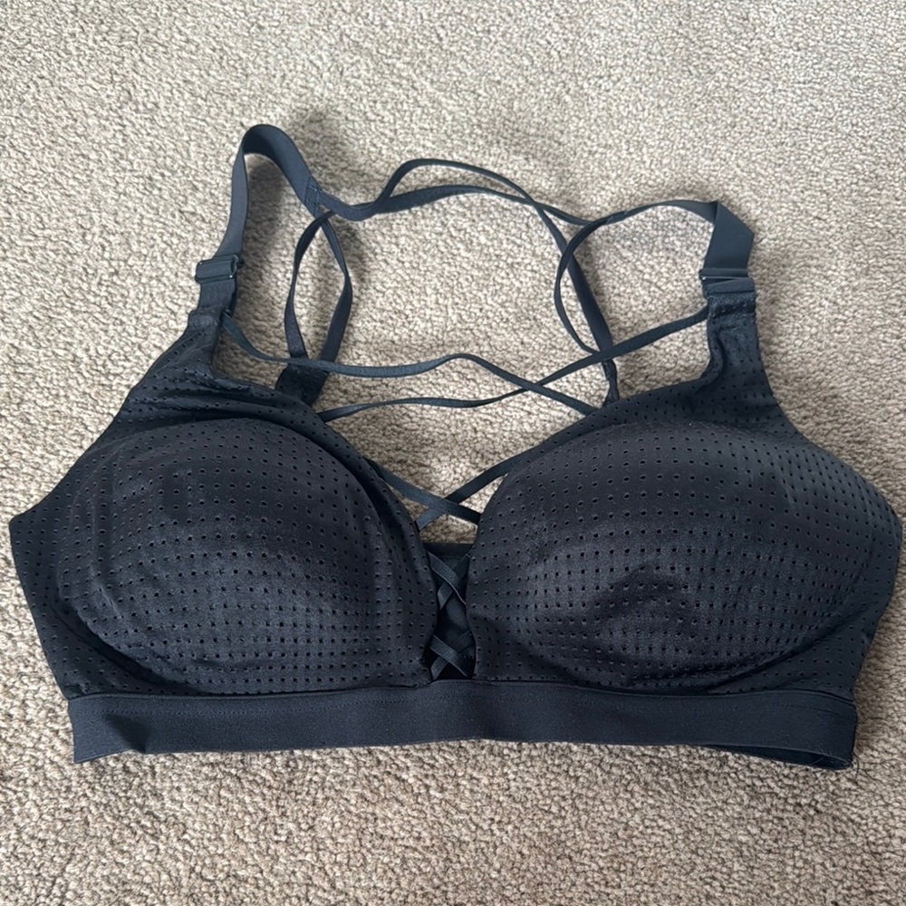 Victoria’s Secret Black Strappy Sports Bra